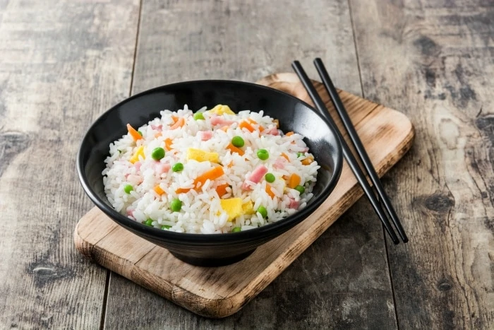 Easy Ham Fried Rice #ham #hamfried #rice #ricerecipes #easyrecipes #chinese