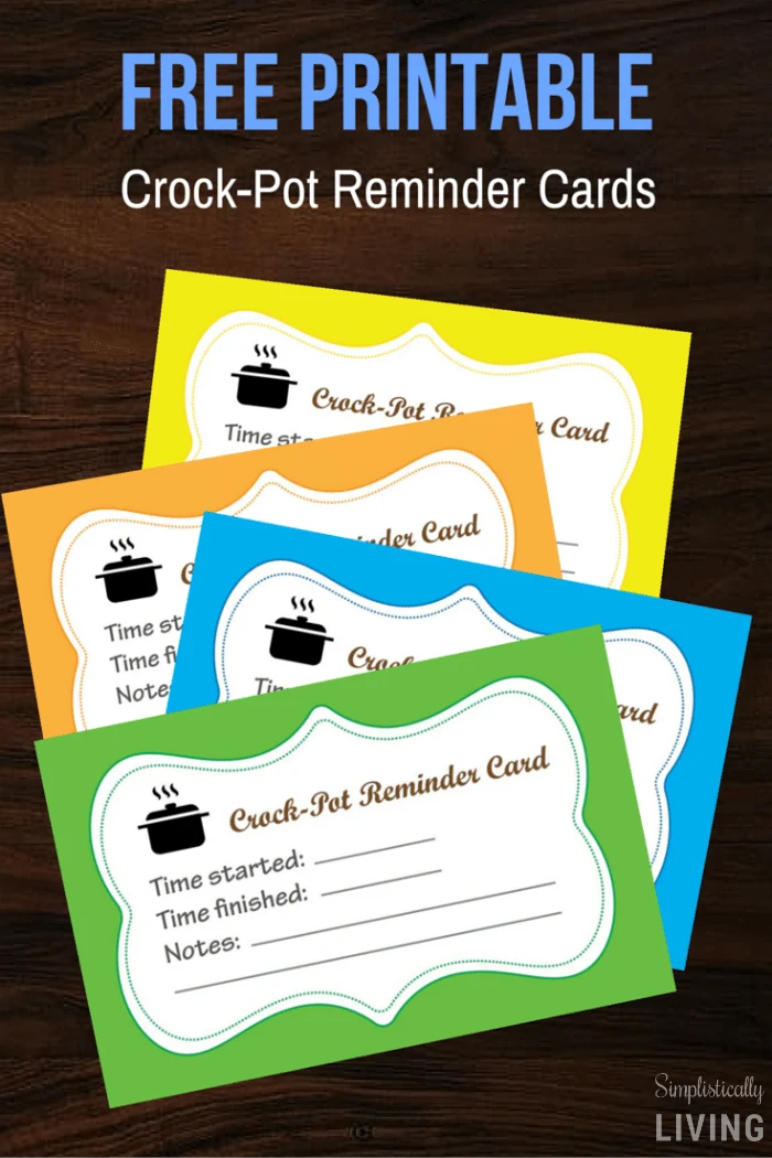 Crock-Pot Reminder Cards (Free Printable)2