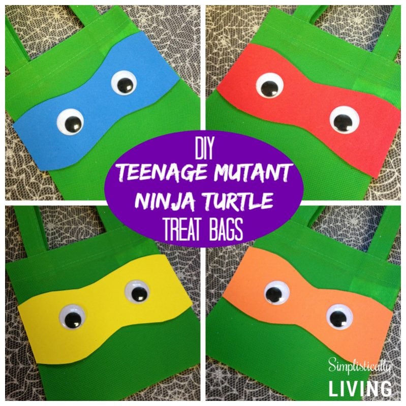 teenage mutant ninja turtle treat bags