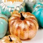 glitter pumpkins