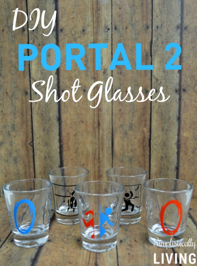 DIY Portal 2 Shot Glasses