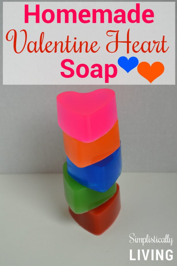 valentine heart soap