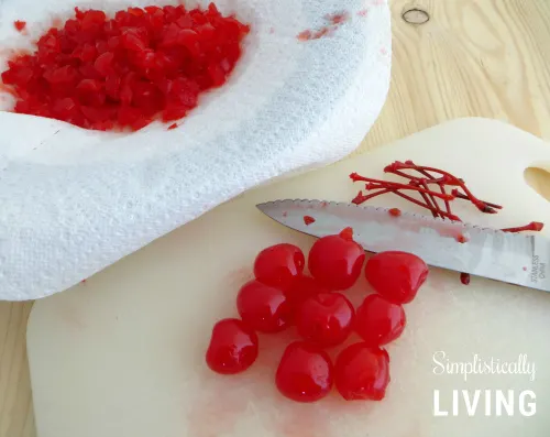 maraschino cherry cupcakes process1