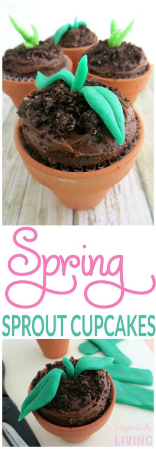 SPRING SPROUT CUPCAKES