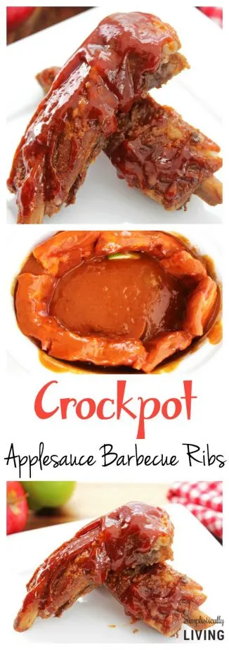crockpot applesauce barbecue ribs pinterest