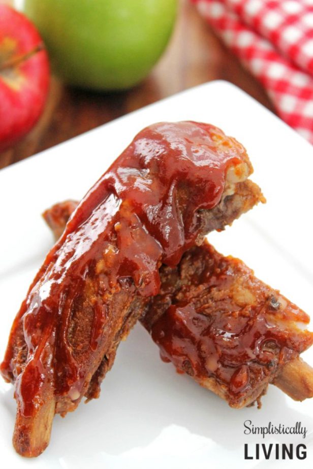 crockpot applesauce barbecue ribs