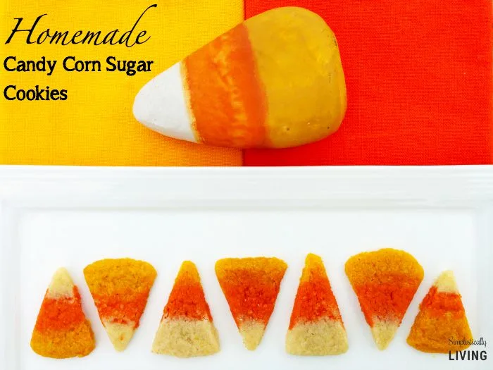 candy corn sugar cookies featured
