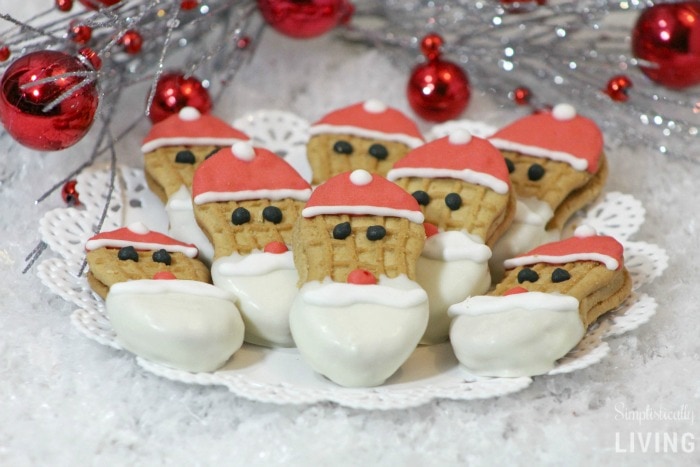 santa nutter butter cookies featured