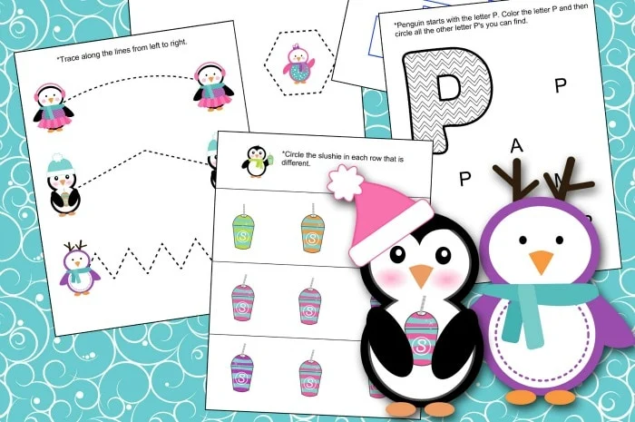 Penguins Lesson Pack free printable featured
