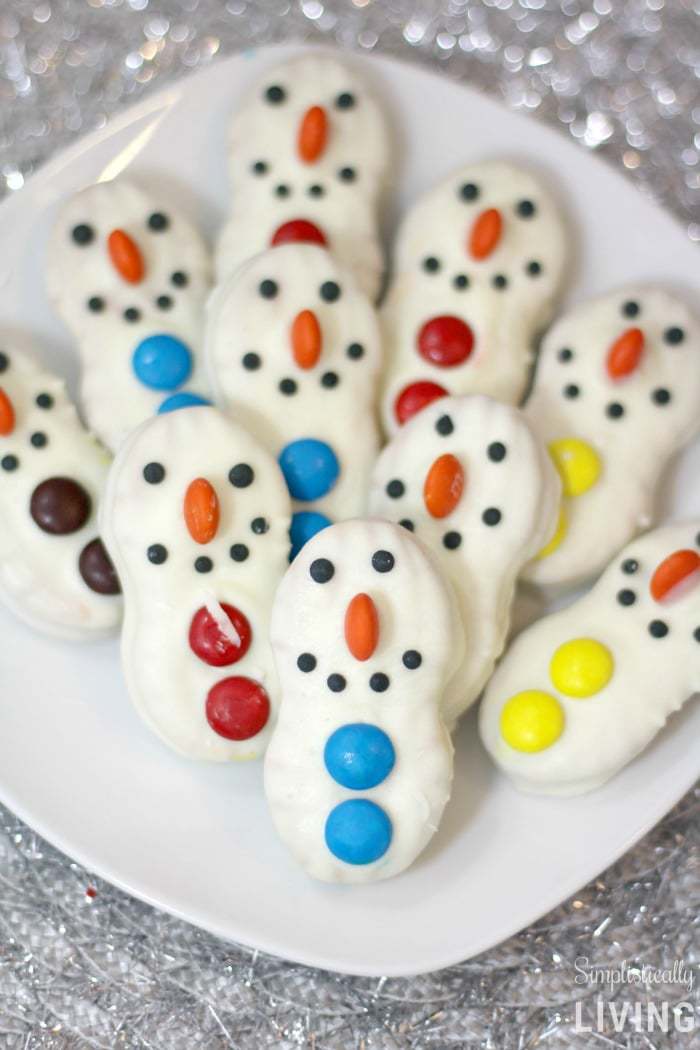 nutter butter snowman cookies2