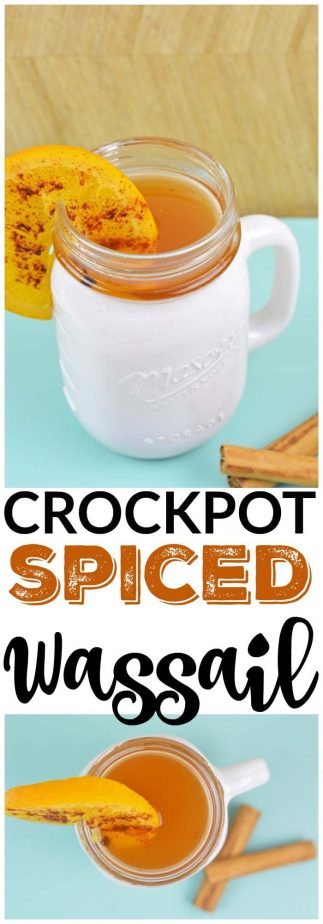 Crockpot Spiced Wassail #crockpot #crockpotrecipes #crockpotdrinks #wassail #hotdrinks