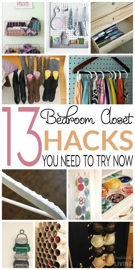 13 bedroom closet hacks
