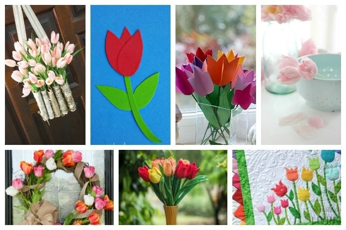21 Adorable Tulip Crafts #tulip #tulipcrafts #spring #springcrafts