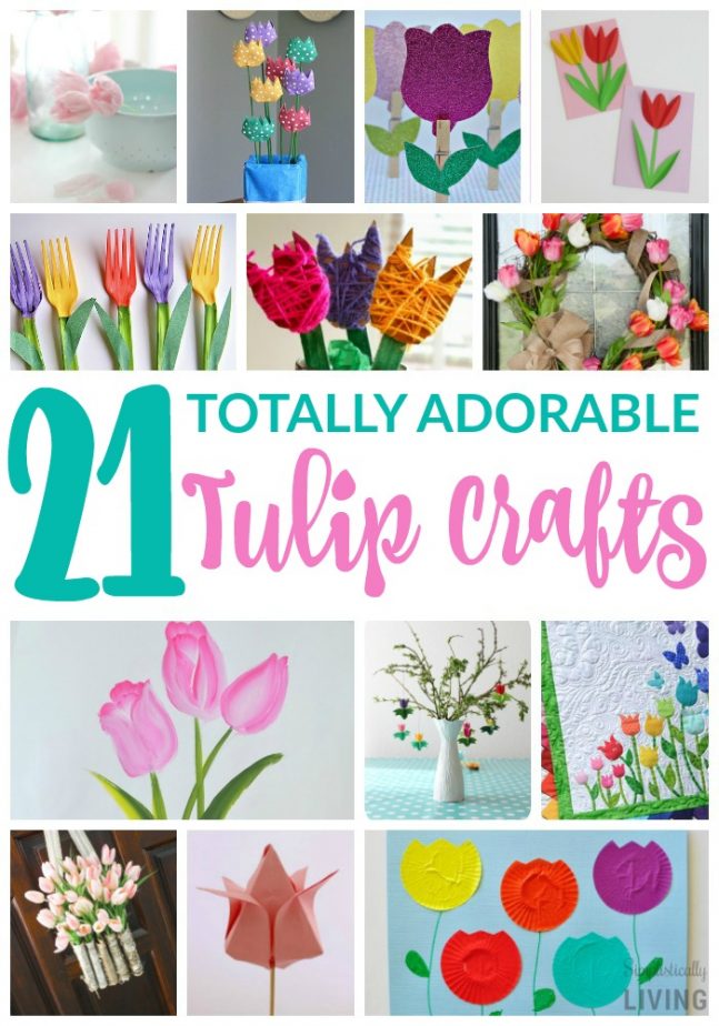 21 Adorable Tulip Crafts #tulip #tulipcrafts #spring #springcrafts