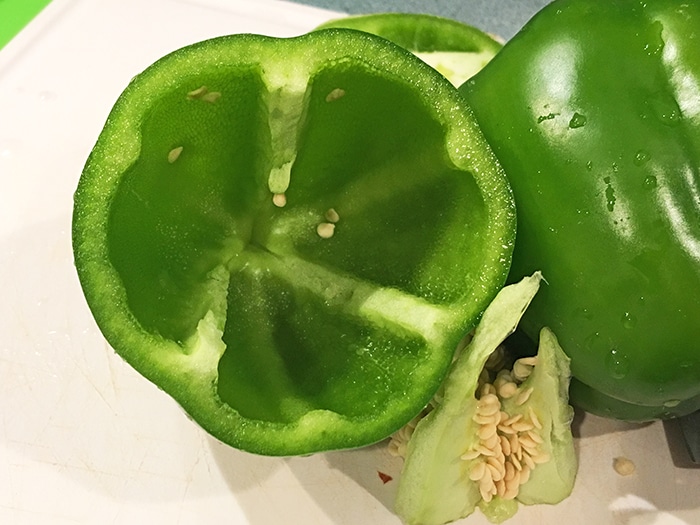bell pepper cut open