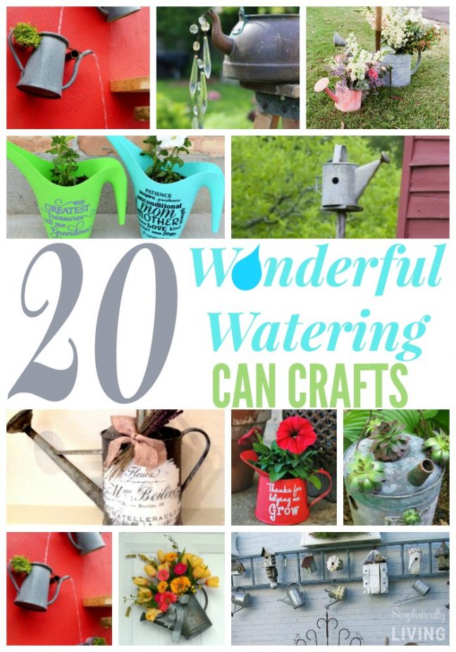 20 Wonderful Watering Can Crafts #watering #wateringcan #wateringcancrafts #springcrafts #gardening
