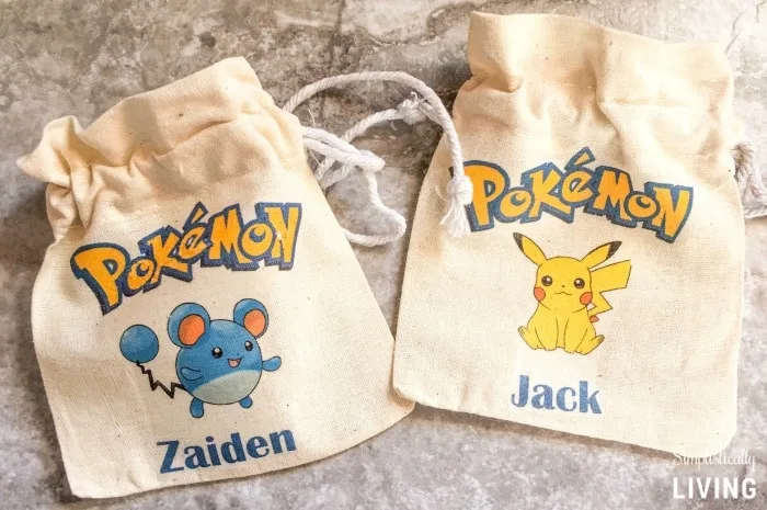 DIY Custom Pokemon Party Favor Bags step4