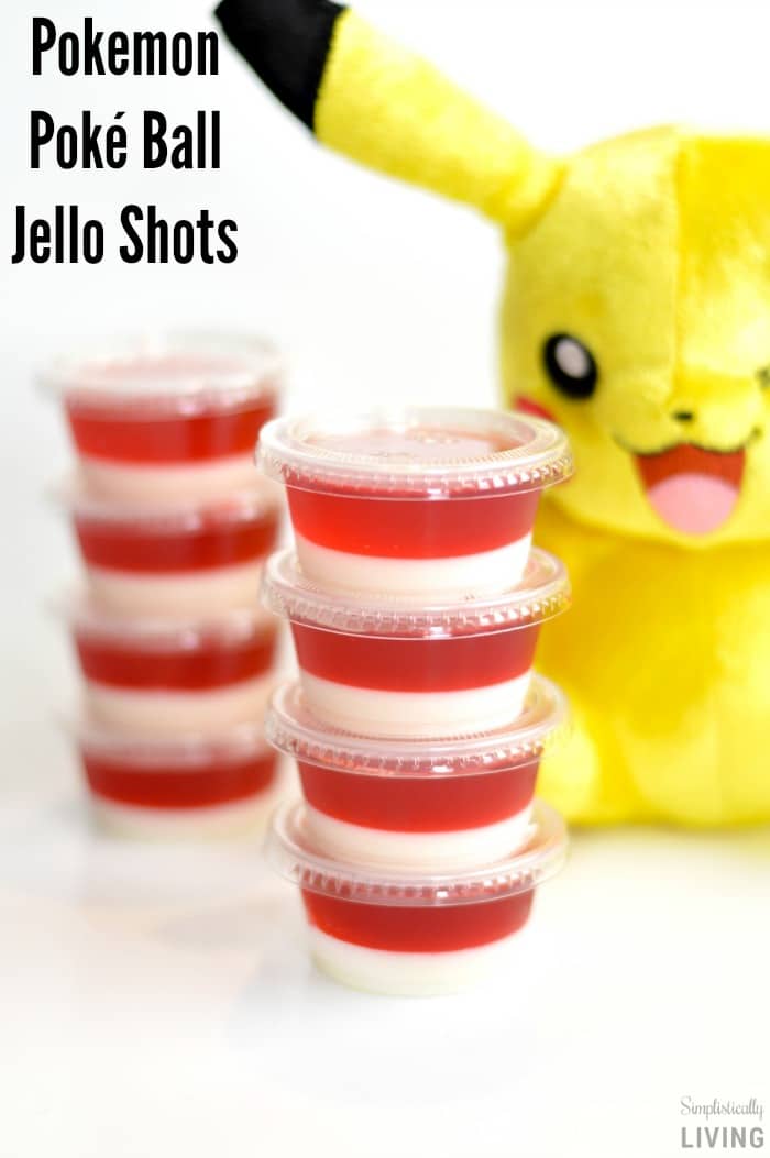 Pokemon Poké Ball Jello Shots
