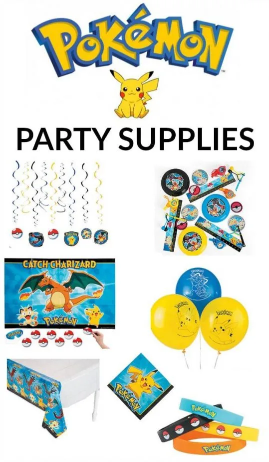 pokemon party supplies