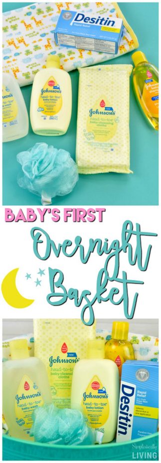 Baby Overnight Basket #baby #babyovernight #overnightbasket #babysfirst #babyproducts