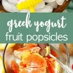 greek yogurt fruit popsicles collage