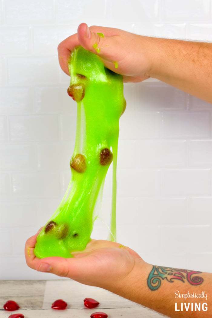grinch slime stretched