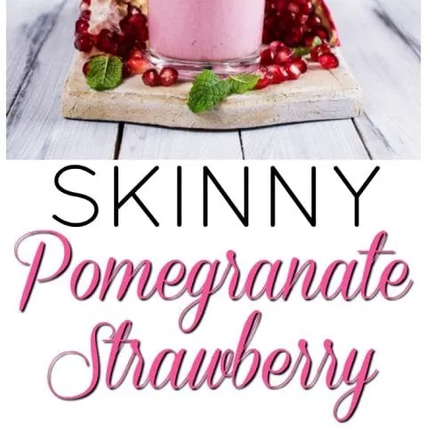 Skinny Pomegranate Strawberry Smoothie