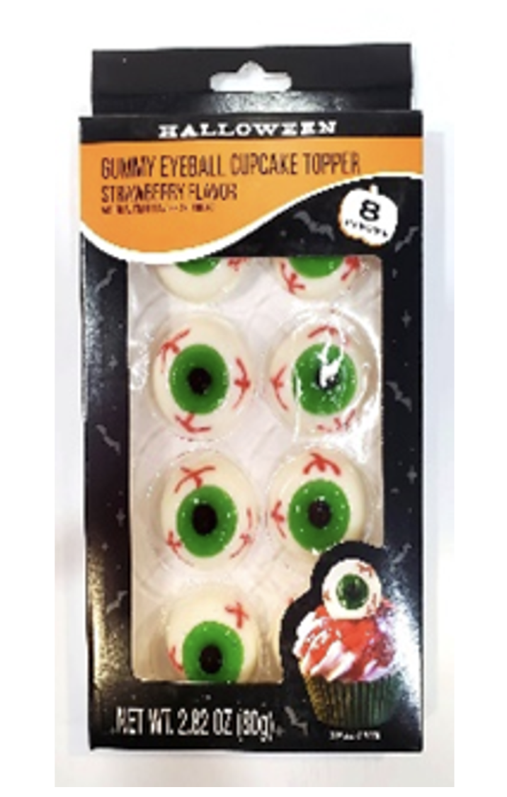 Gummy Eyeballs 8ct. Cupcake Deco