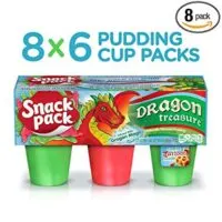 Green Snack Pack Flavored Pudding Cups