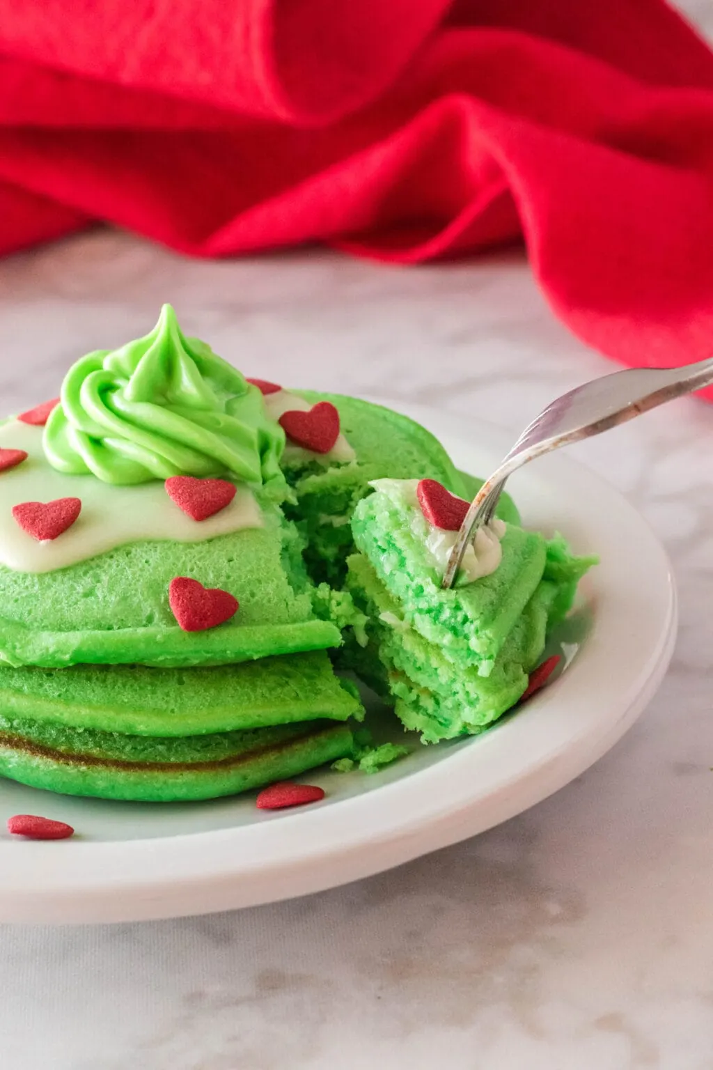 Make Perfect Grinch IHOP Pancakes Copy Cat Recipe! 