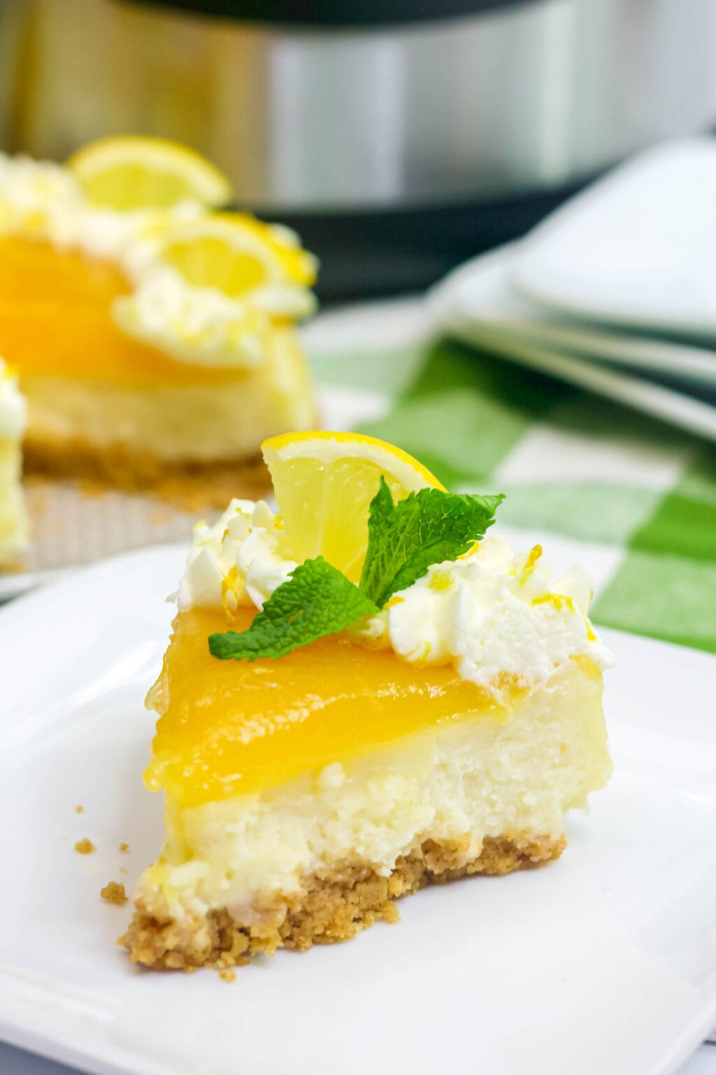 Instant Pot Lemon Cheesecake | Simplistically Living