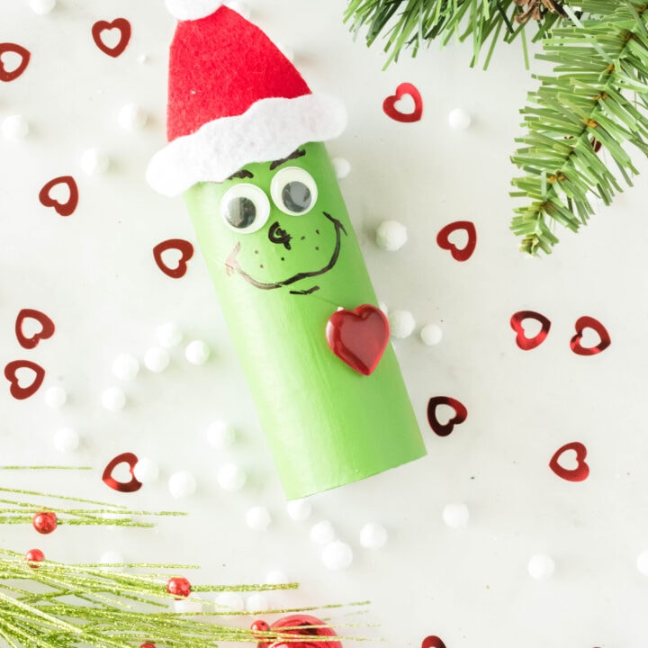 The Grinch Toilet Paper Roll Craft for Kids