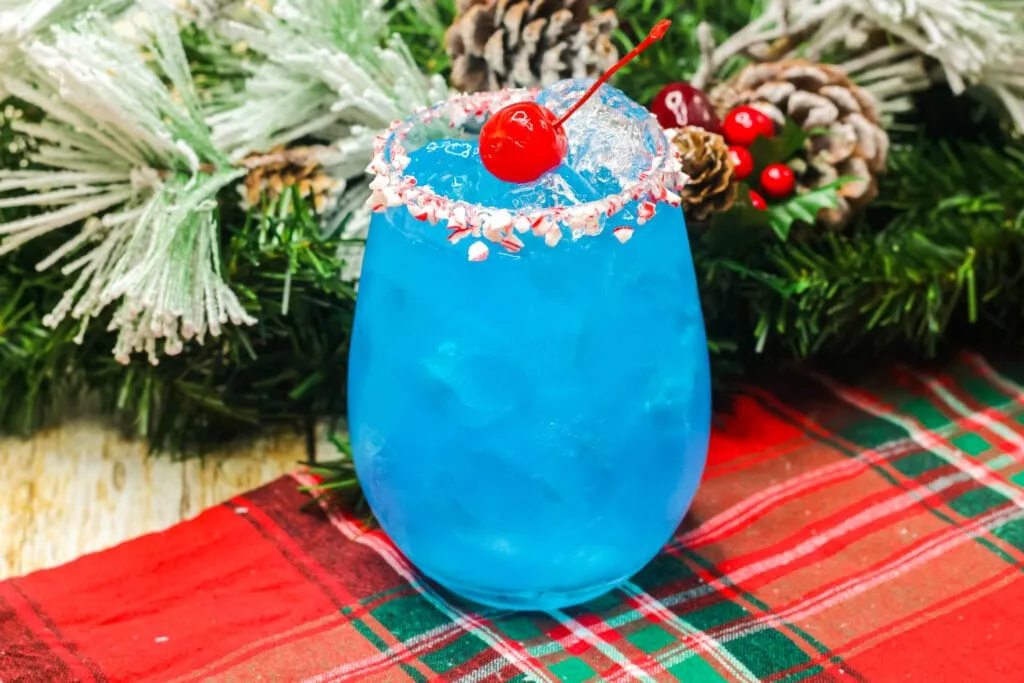 frosty the snowman cocktail in glass