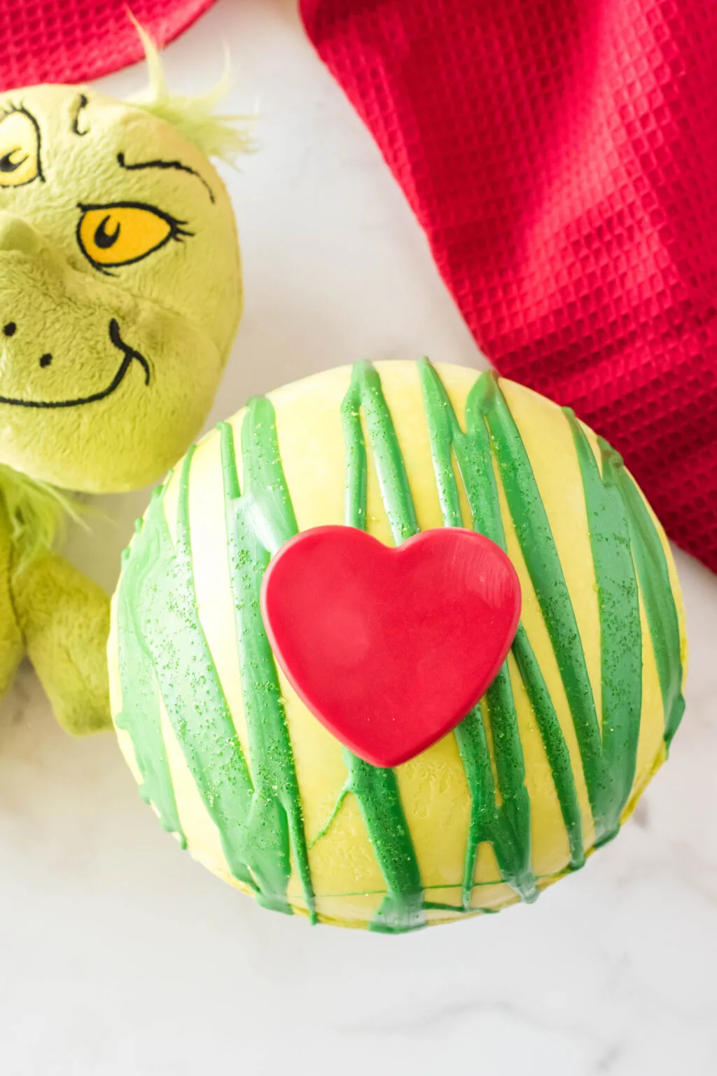 giant grinch hot cocoa bomb