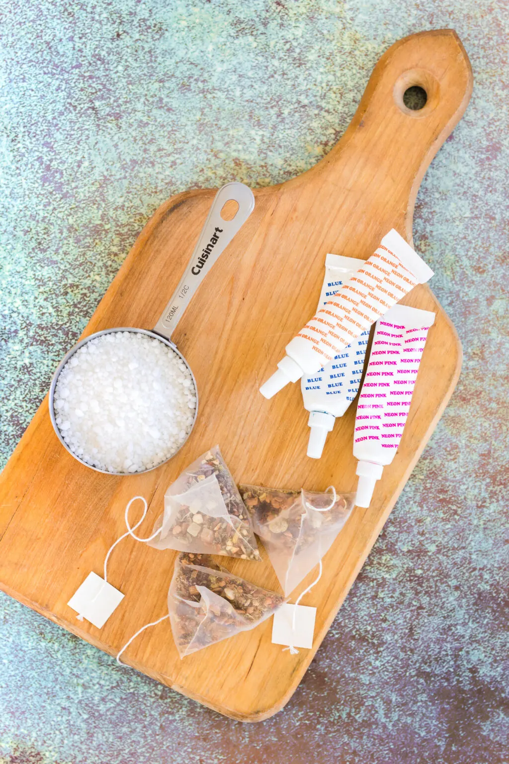 tea bomb ingredients on table