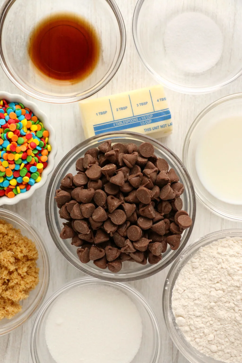 edible chocolate chip cookie dough ingredients