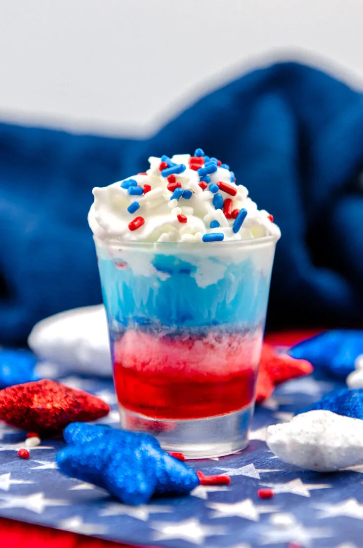 Red, White and Blue Shots