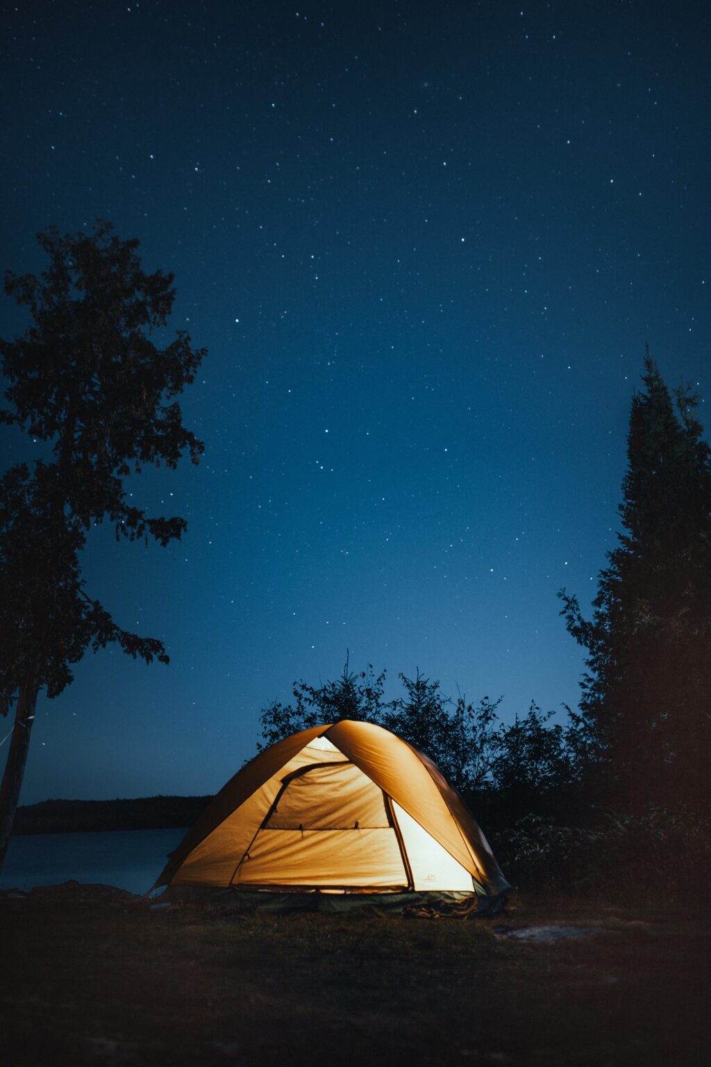 tent camping outdoors
