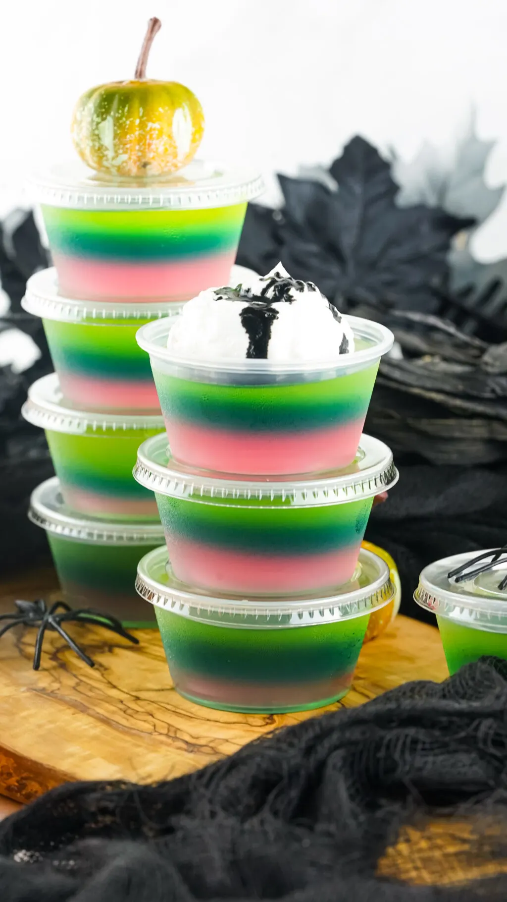 side view of sally jello shots