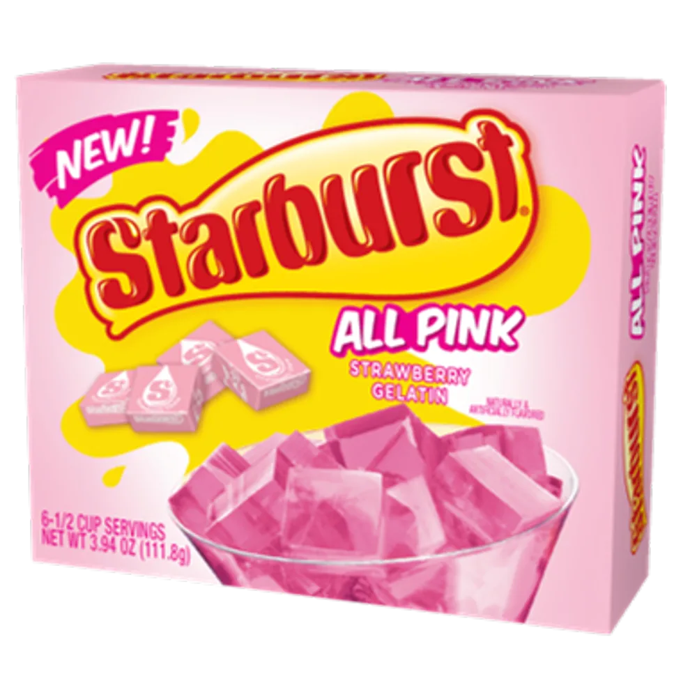 Starburst Strawberry (All Pink) Gelatin