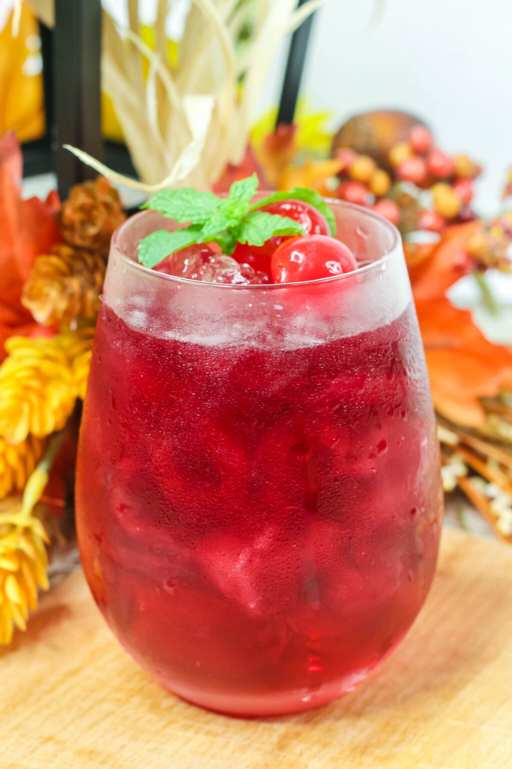 autumn harvest cocktail in a glass