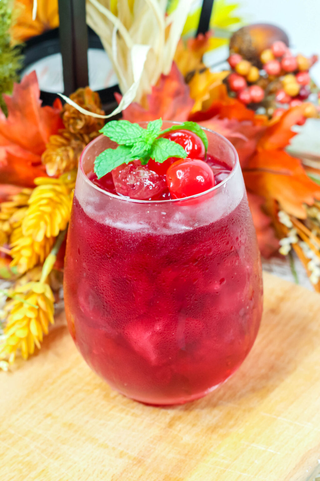 autumn harvest cocktail in a glass