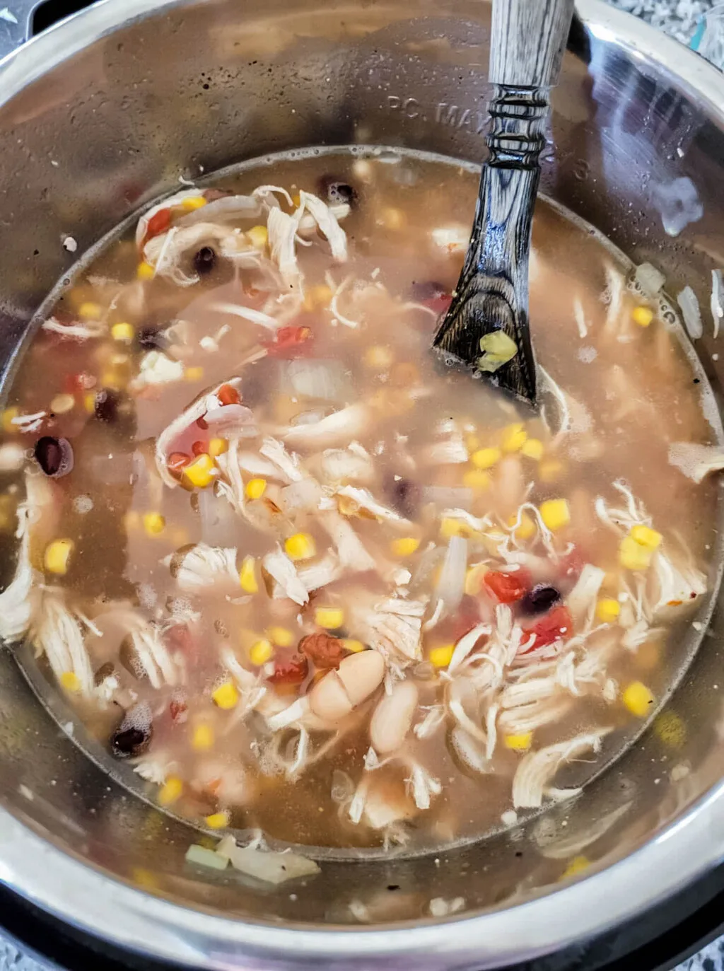 chick-fil-a chicken tortilla soup in an instant pot cooking
