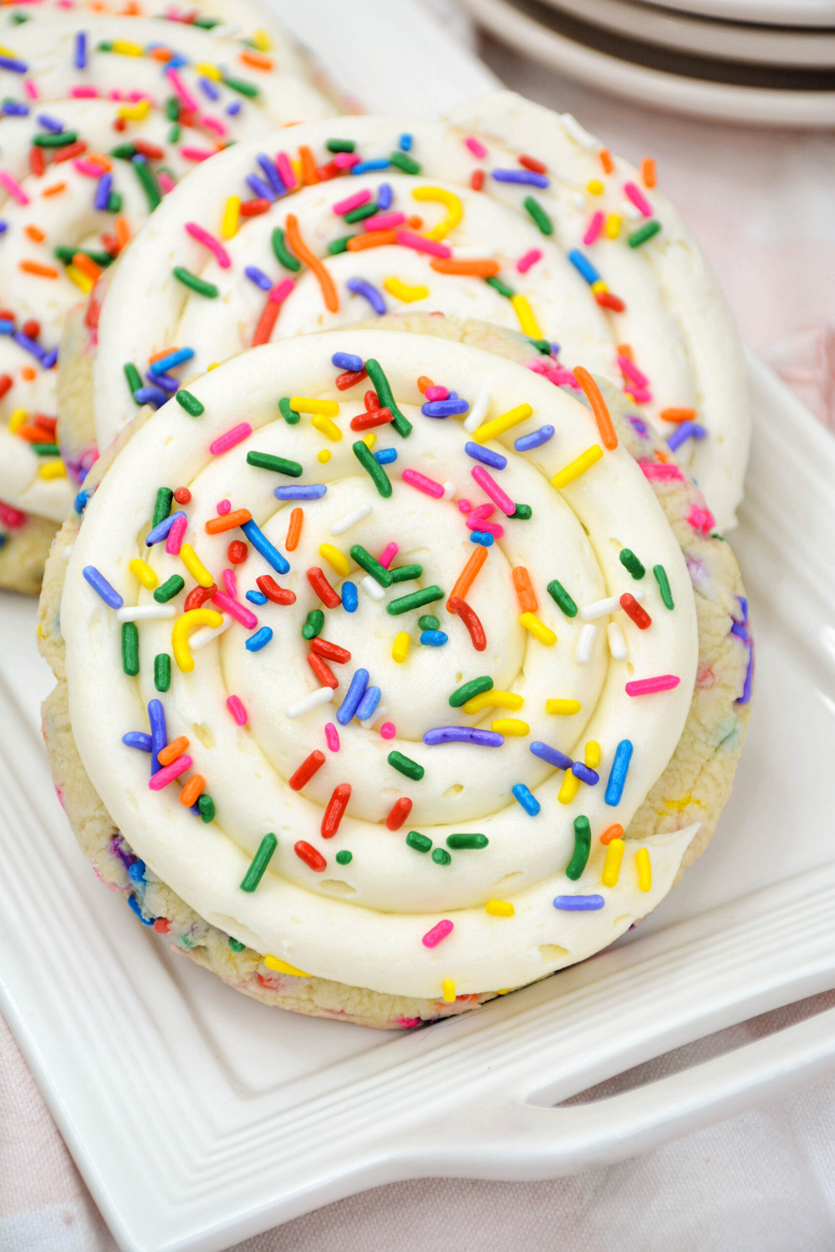 Copycat Crumbl Birthday Cake Cookies – Simplistically Living