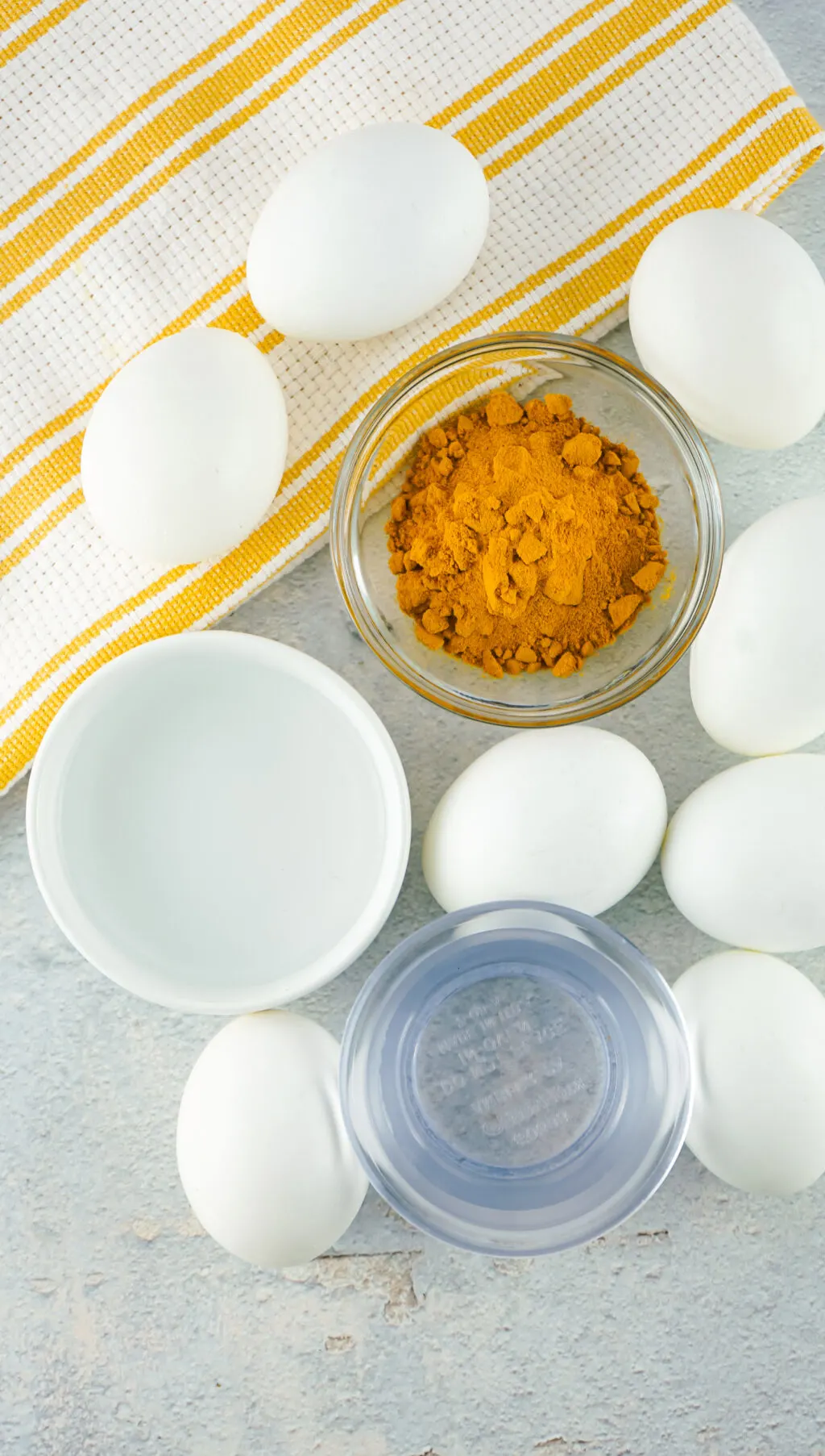 natural ingredients to make natural yellow dyed eggs for easter