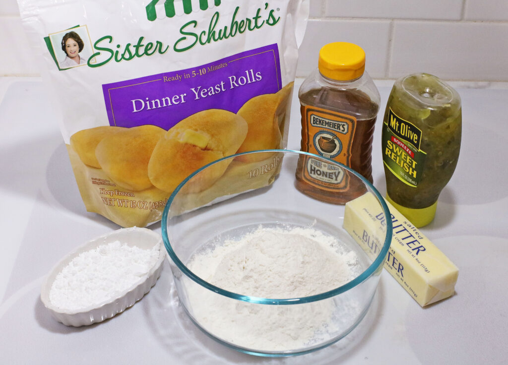 Copycat Chick-Fil-A Chicken Minis ingredients on white table
