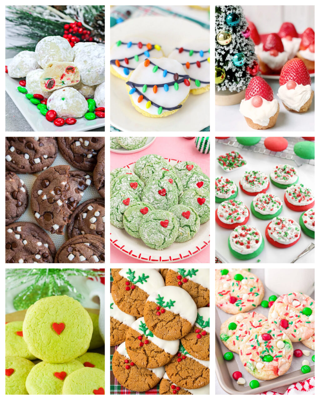 roundup image of Christmas cookie recipes