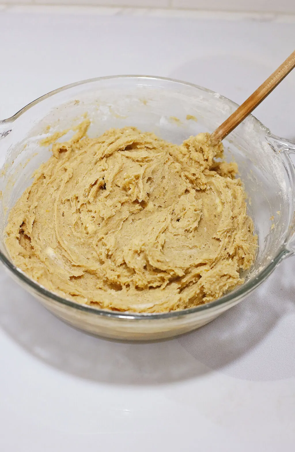 gingersnap cookie dough in bowl