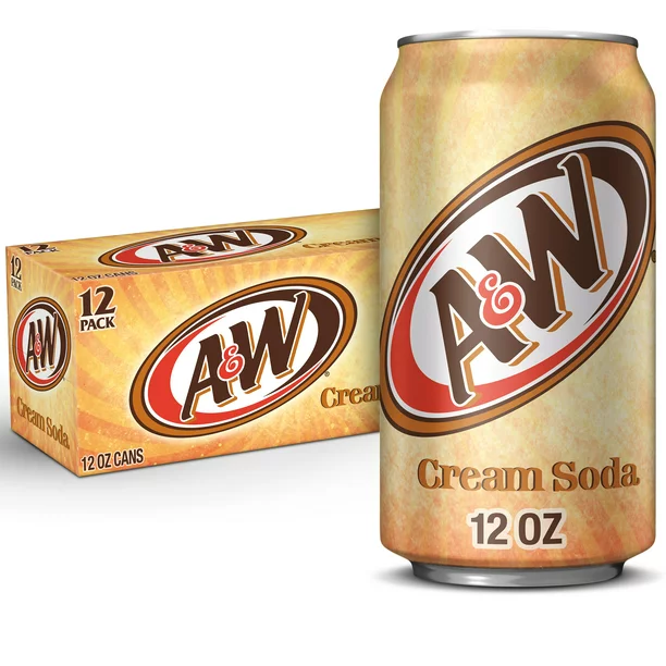 A&W Cream Soda, 12 fl oz cans