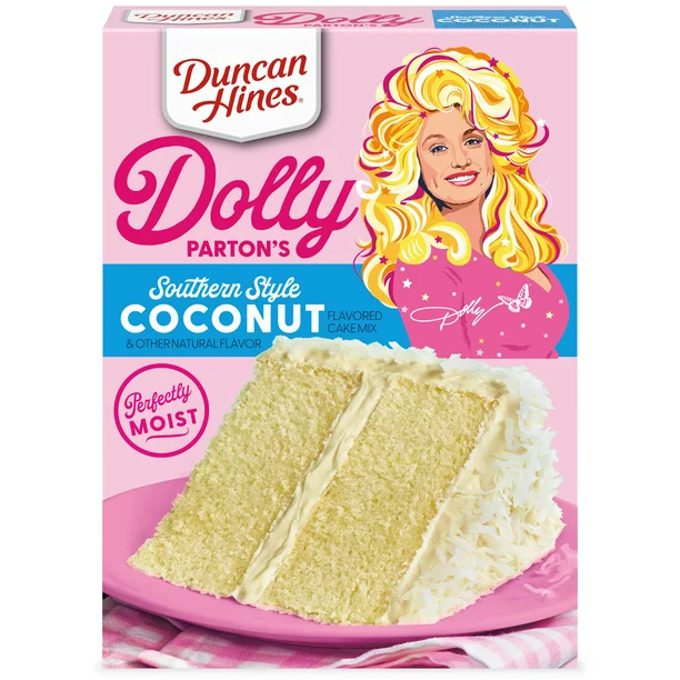 Duncan Hines Dolly Parton's Favorite Coconut Flavored Cake Mix